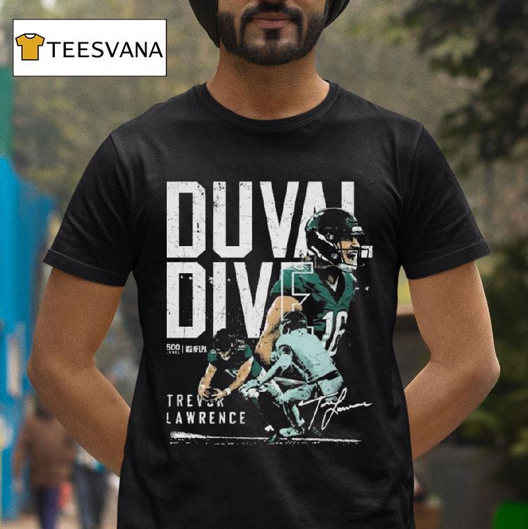 Trevor Lawrence Jacksonville Duval Dive T Shirt Trevor Lawrence Jacksonville Duval Dive T Shirt