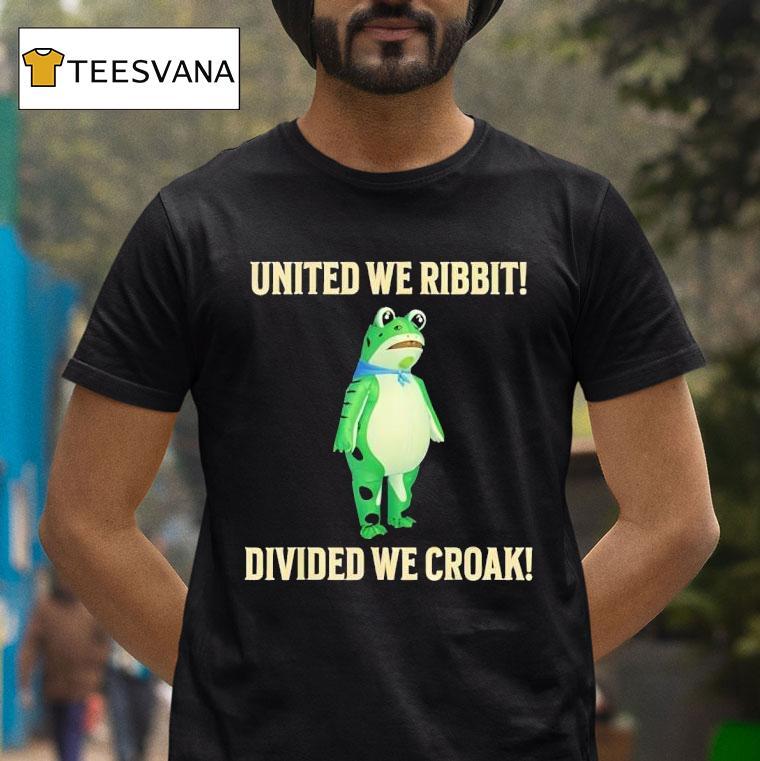 United We Ribbit Divided We Croak Frog Of Portland T Shirt United We Ribbit Divided We Croak Frog Of Portland T Shirt