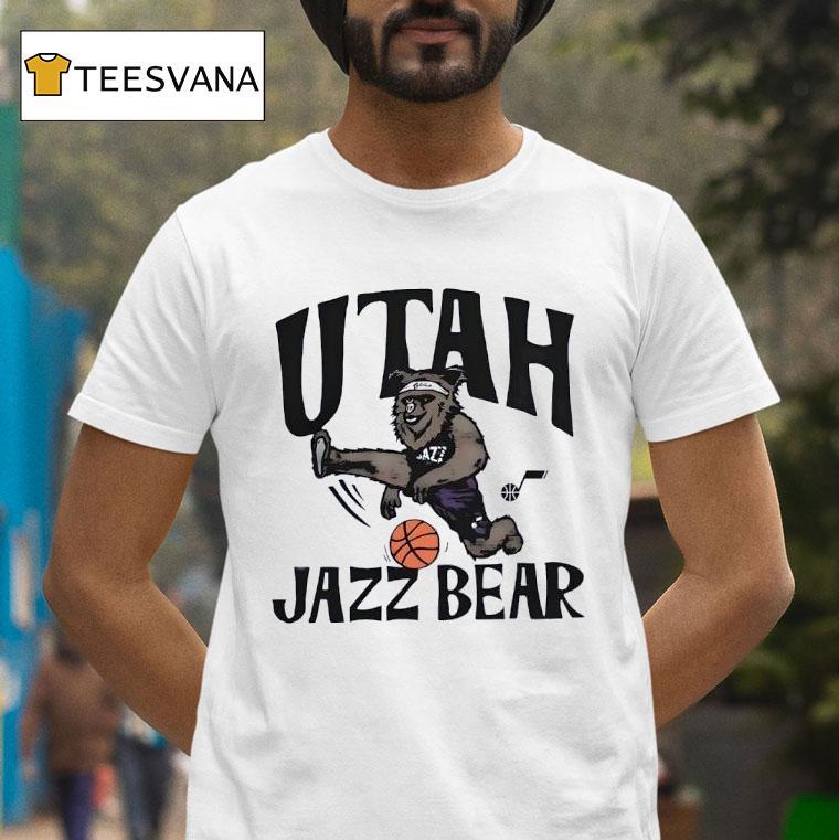 Utah Jazz The Jazz Bear Basketball T Shirt Utah Jazz The Jazz Bear Basketball T Shirt