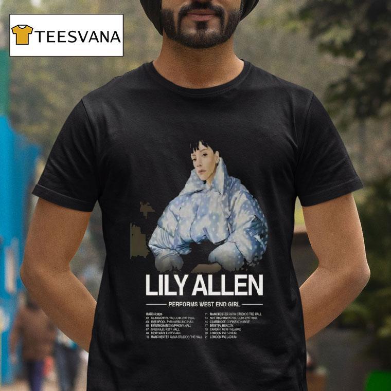 West End Girl Tour Lily Allen T Shirt West End Girl Tour Lily Allen T Shirt