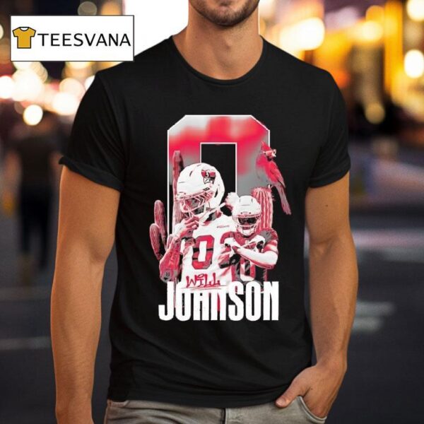 Will Johnson Arizona Cardinals Bird Football Team T Shirt