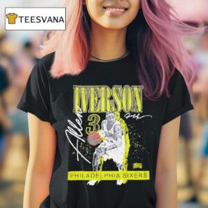 Allen Iverson Philadelphia Ers Neon Pop T Shirt