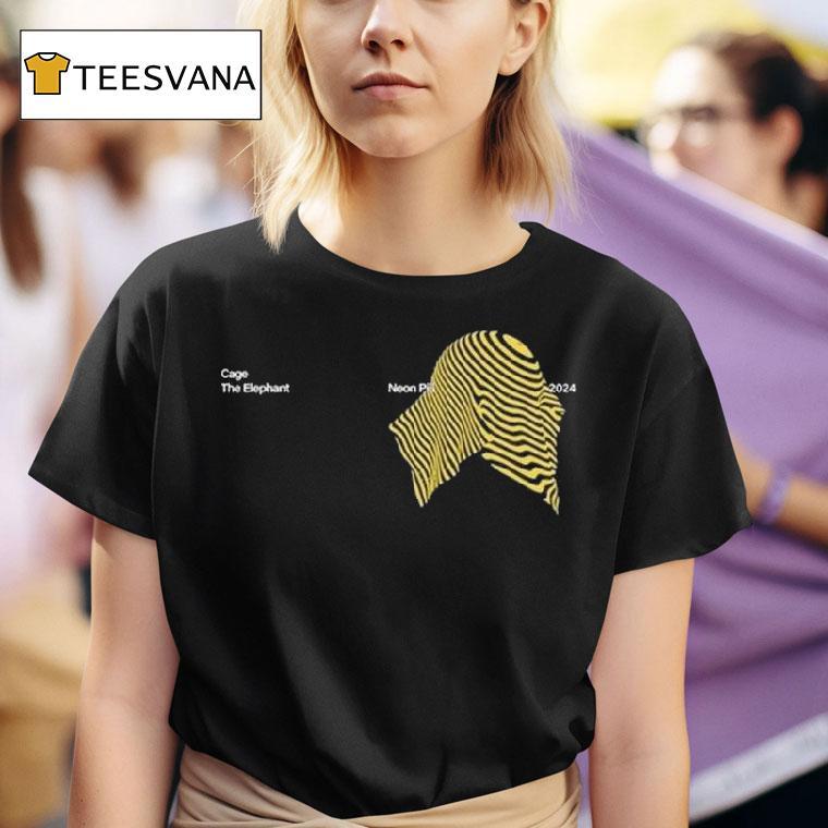 Cage The Elephant Terracotta Abstract T Shirt