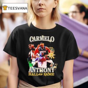 Carmelo Anthony Hall Of Fame New York Knicks Basketball Graphic T Shirt