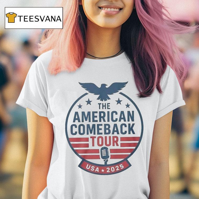 Charlie Kirk The American Comeback Tour Usa T Shirt