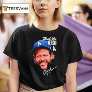 Clayton Kershaw Los Angeles Dodgers New Era Retirement Thank You Signature T Shirt