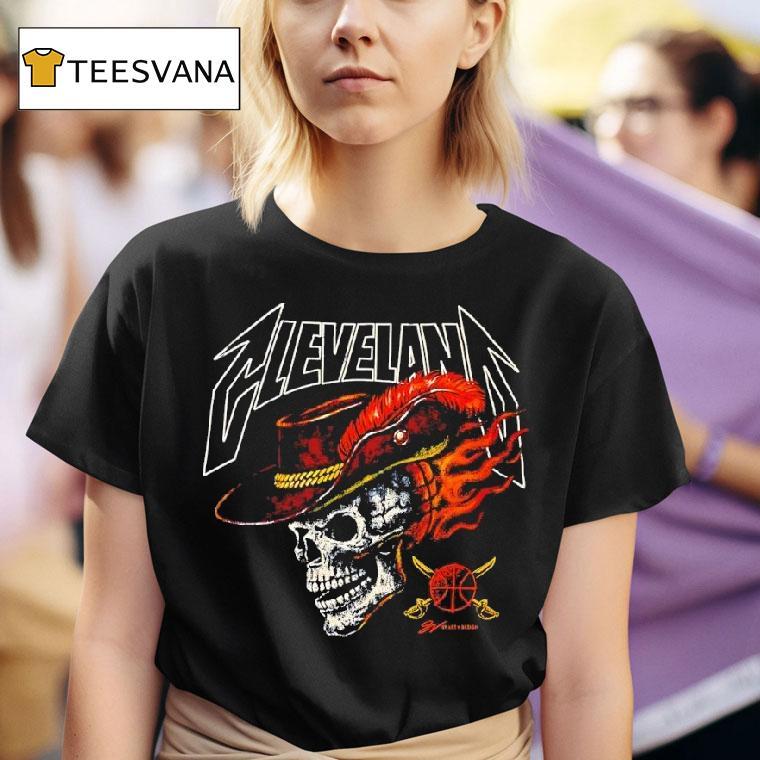 Cleveland Cavaliers Basketball Skull Dead T Shirt