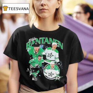 Dallas Stars Mikko Rantanen Player Collage Graphic T Shirt