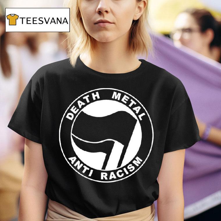 Death Metal Anti Racism Anti Fascist Action Antifa Logo T Shirt