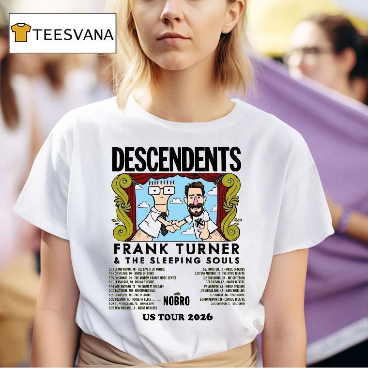 Descendents X Frank Turner X The Sleeping Souls With Nobro Us Tour Dates T Shirt