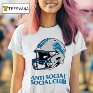 Detroit Lions Anti Social Social Club X Nfl Helme T Shirt
