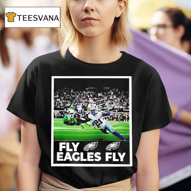 Devonta Smith Touchdown Fly Eagles Fly Graphic T Shirt