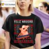 Feliz Navidad Los Temerarios Dog Ugly Merry Christmas T Shirt