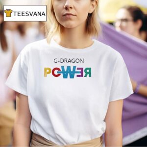G Dragon Power World Tour Flower Handraw T Shirt