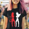 Gemini Horoscope Red Devil White Angel T Shirt