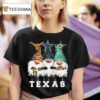 Gnome X Texas City Sports Team Longhorns Cowboys And Stars Merry Christmas T Shirt