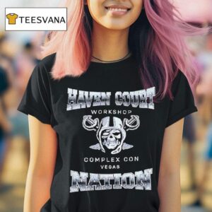 Haven Court Nation Workshop Complex Con Skull T Shirt