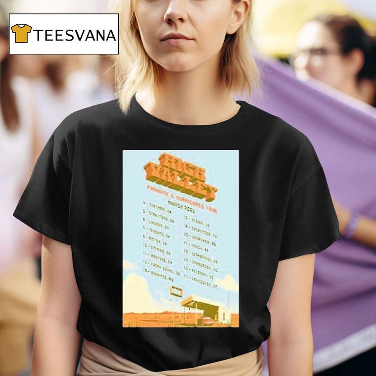 High Valley Paradise Hurricanes Tour March T Shirt
