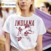 Indiana Hoosiers Football Flying Iu Logo T Shirt