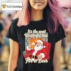 It S The Most Wonderful Time For A Beer Santa Sofa Christmas T Shirt