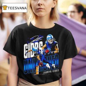 Jahmyr Gibbs Detroit Lions Unleashed Signature T Shirt