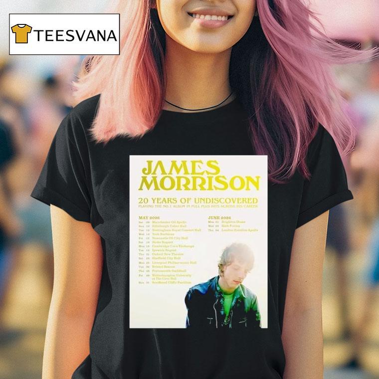 James Morrison Years Of Undiscovered Tour May June T Shirt
