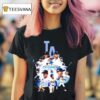 La Dodgers National League Champions All Players Graphic T Shirt