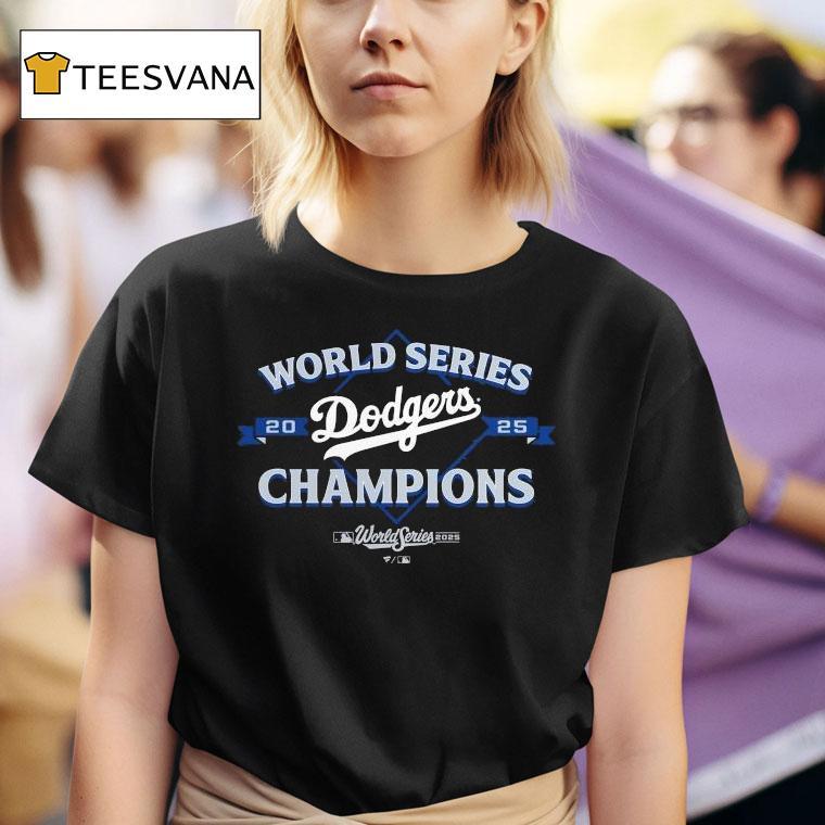 Los Angeles Dodgers World Series Champions Franchise T Shirt