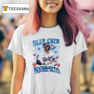 Los Angeles Dodgers Mookie Betts Blue Crew Graphic T Shirt