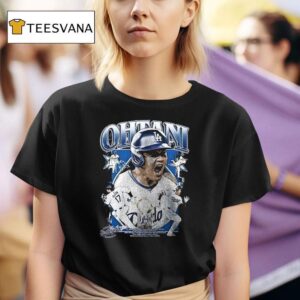 Los Angeles Dodgers Shohei Ohtani World Series Champions The Power Hitter Graphic T Shirt