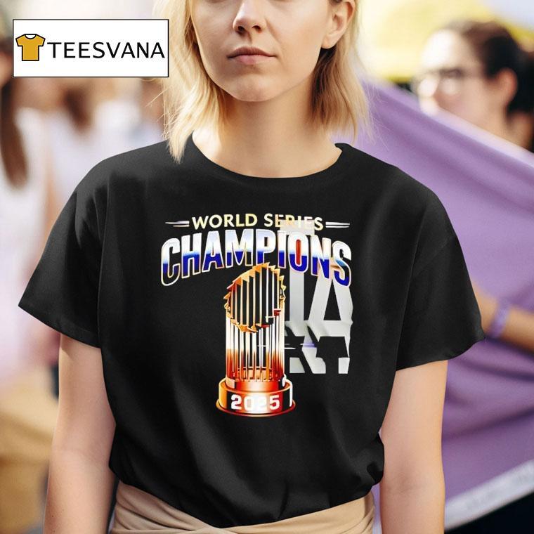 Los Angeles Dodgers Team World Series Champions Graphic T Shirt