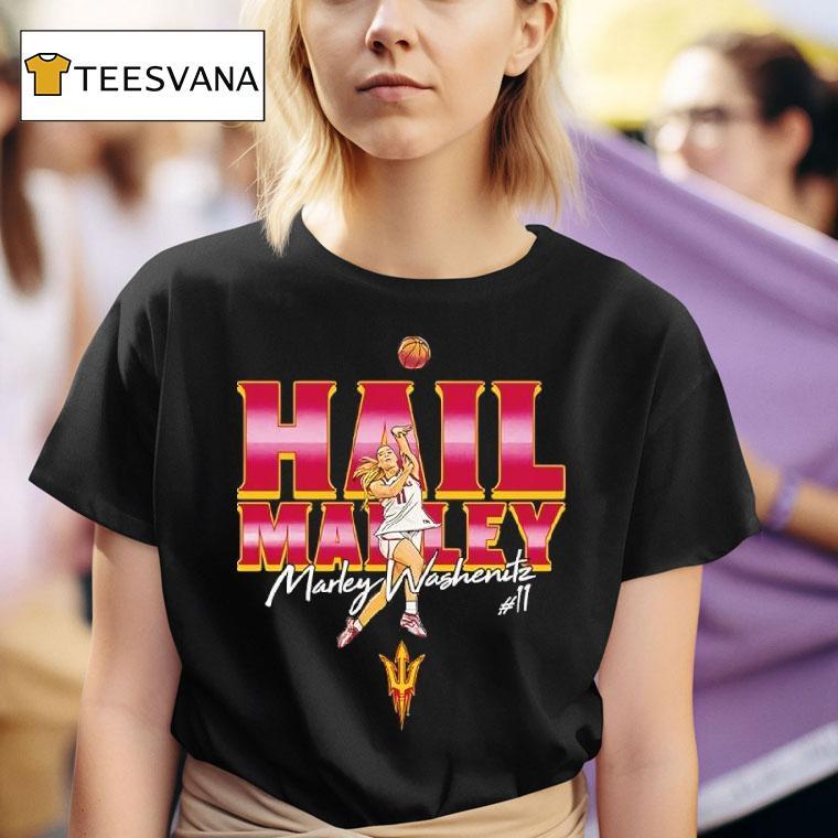 Marley Washenitz Hail Marley Arizona State Ncaa Women S Basketball T Shirt