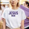 Minnesota Vikings X Jesus Won Logo T Shirt