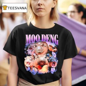 Moo Deng Baby Pygmy Hippo Cute Zoo T Shirt