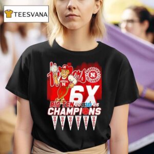 Nebraska Huskers Volleyball X Big Ten Champions T Shirt