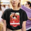 Nebraska Huskers Volleyball Three Peat Big Champions Logo T Shirt