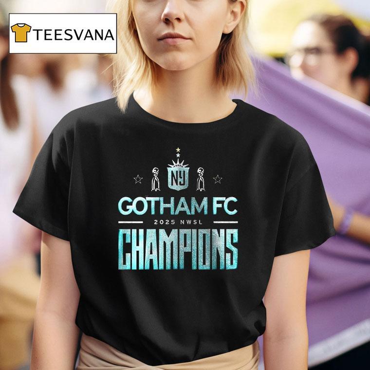 Ny Gotham Fc Nwsl Champions Logo T Shirt