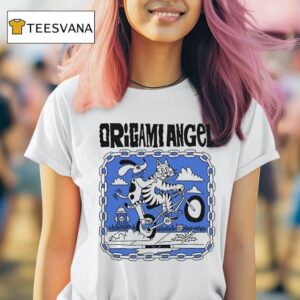 Origami Angel Bike Ride Tiger Dog T Shirt