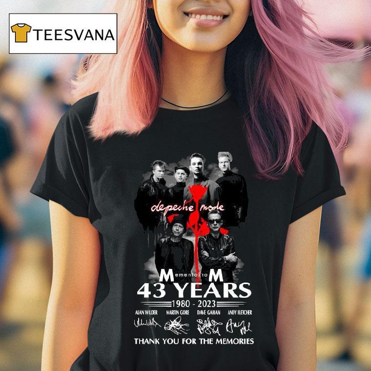 Original Depeche Mode Years Of Signature Thank You For The Memories T Shirt