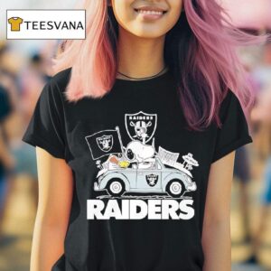 Peanuts X Las Vegas Raiders Welcome To The Pound Driving Car T Shirt