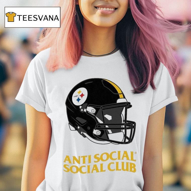 Pittsburgh Slers Anti Social Social Club X Nfl Helme T Shirt