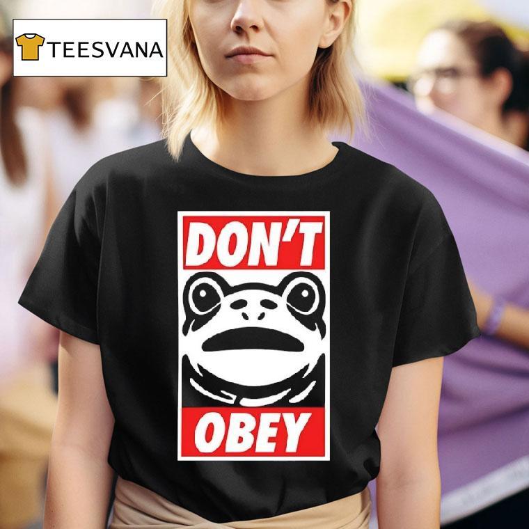 Portland Frog Don T Obey Funny T Shirt