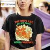 Retro Funny Santa Jesus The Boys Are Back In Town Christmas T Shirt