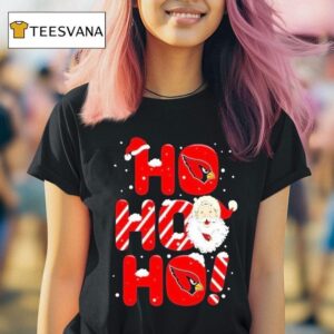 Santa Claus Arizona Cardinals Ho Ho Ho Holiday Merry Christmas T Shirt