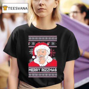 Santa Merry Rizzmas Ugly Christmas T Shirt