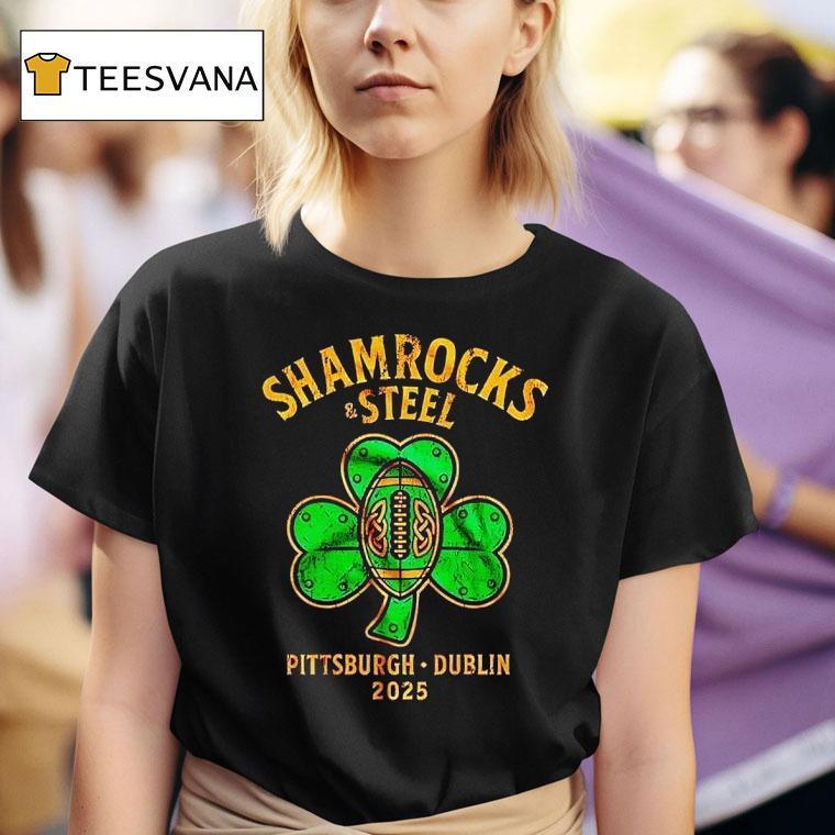 Shamrocks Sl Pittsburgh Slers Pittsburgh X Dublin Football T Shirt