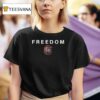 South Carolina Gamecocks X Charlie Kirk Freedom Logo T Shirt