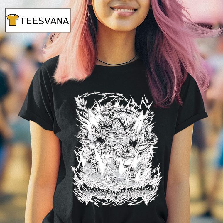 Spacegodzilla Nekro Variant Fictional Monster Graphic T Shirt