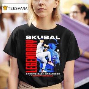 Tarik Skubal Detroit Tigers Legendary Back To Back Greatness Signature T Shirt