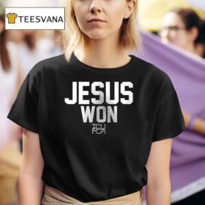Tcu Horned Frogs X Jesus Won Cross Logo T Shirt